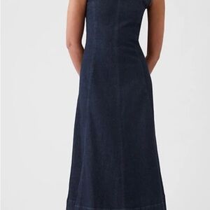 Sold GAP Blue Halter Sheath Maxi Dress